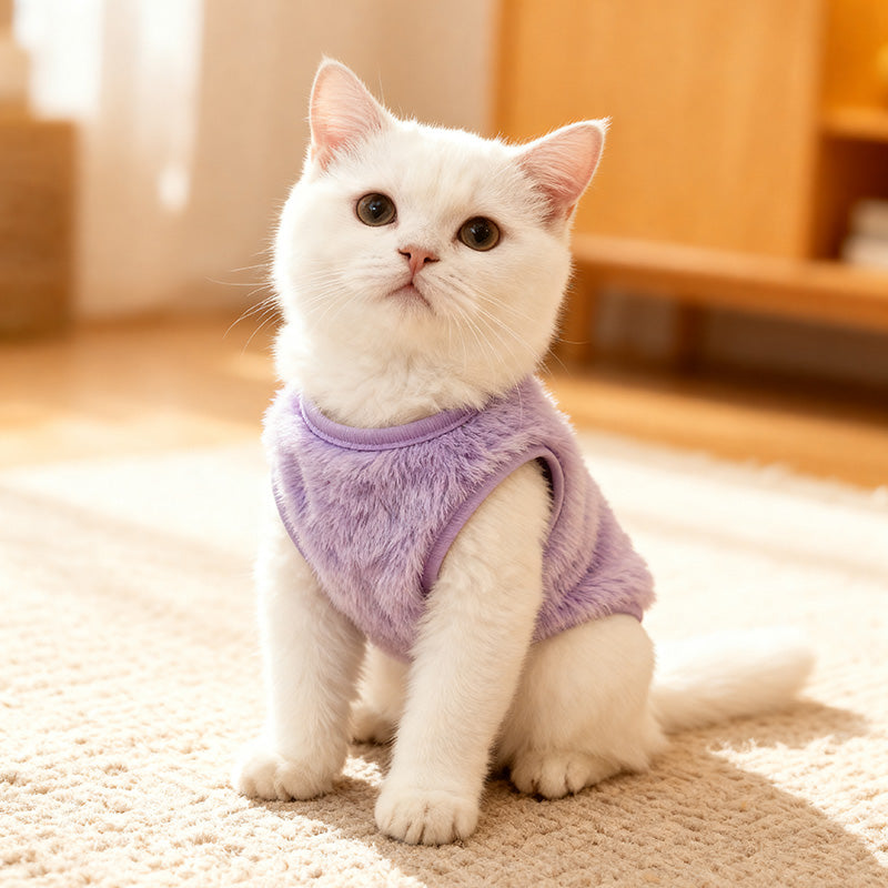 猫用・小型犬用 冬用ふわもこ防寒ウェア｜可愛い両面デザインペット服