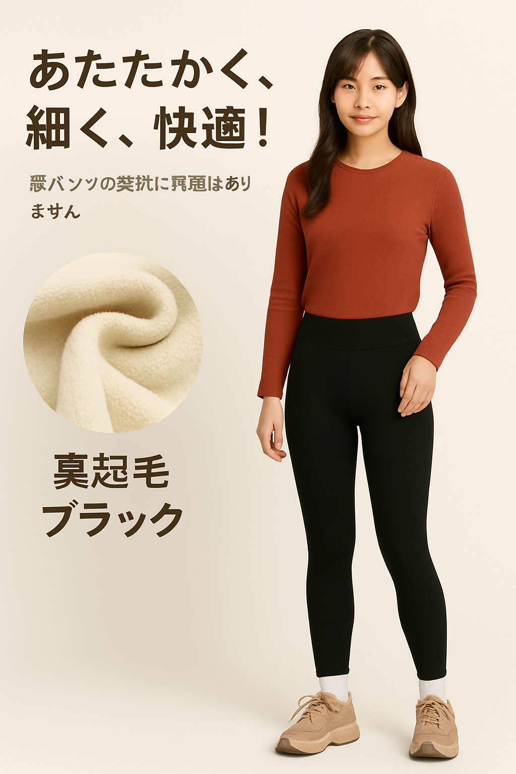 裏起毛ハイウエストシャークパンツ｜超伸縮・美脚・秋冬あったかレギンス