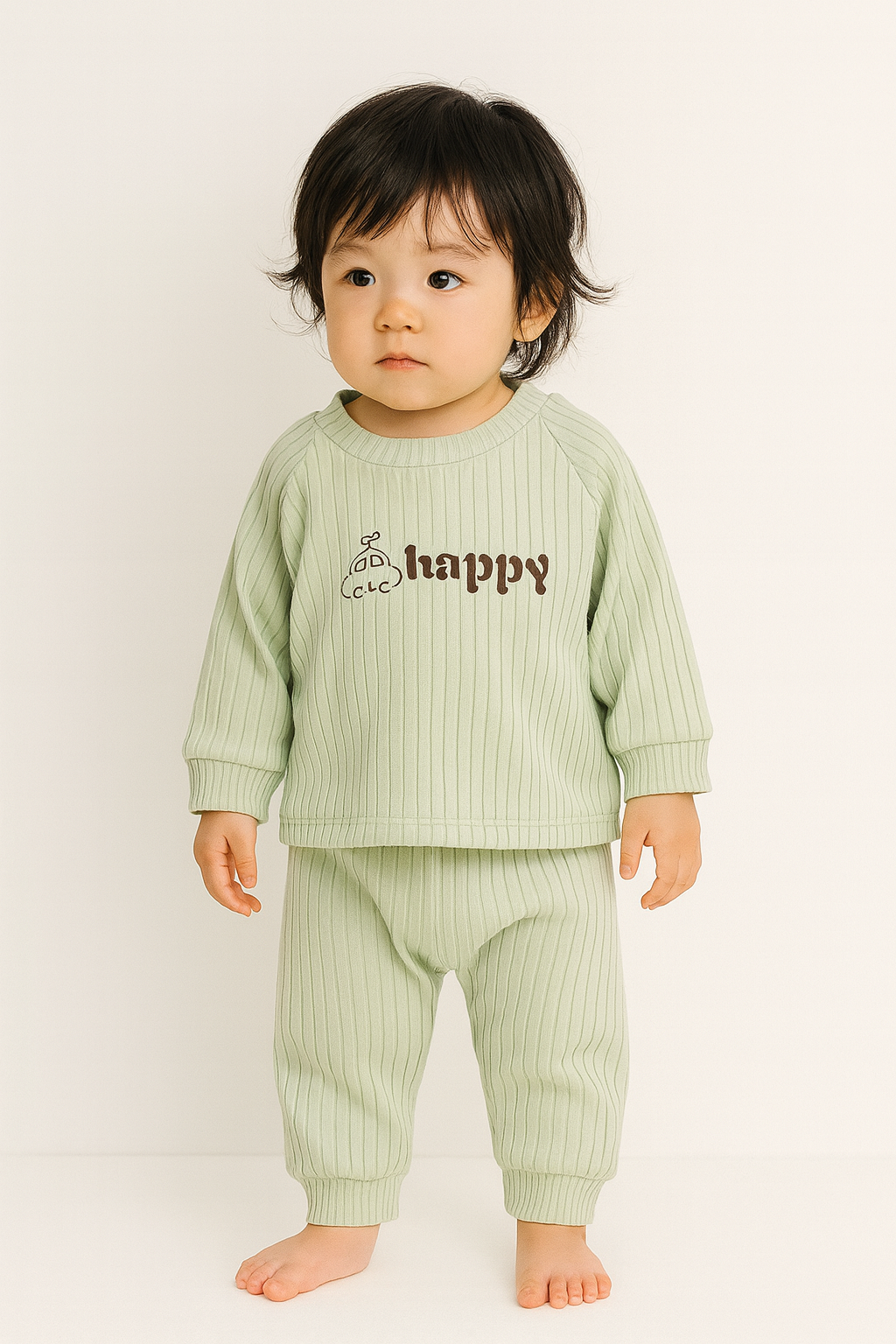 ベビーリブセットアップ 上下2点セット（80–150cm）