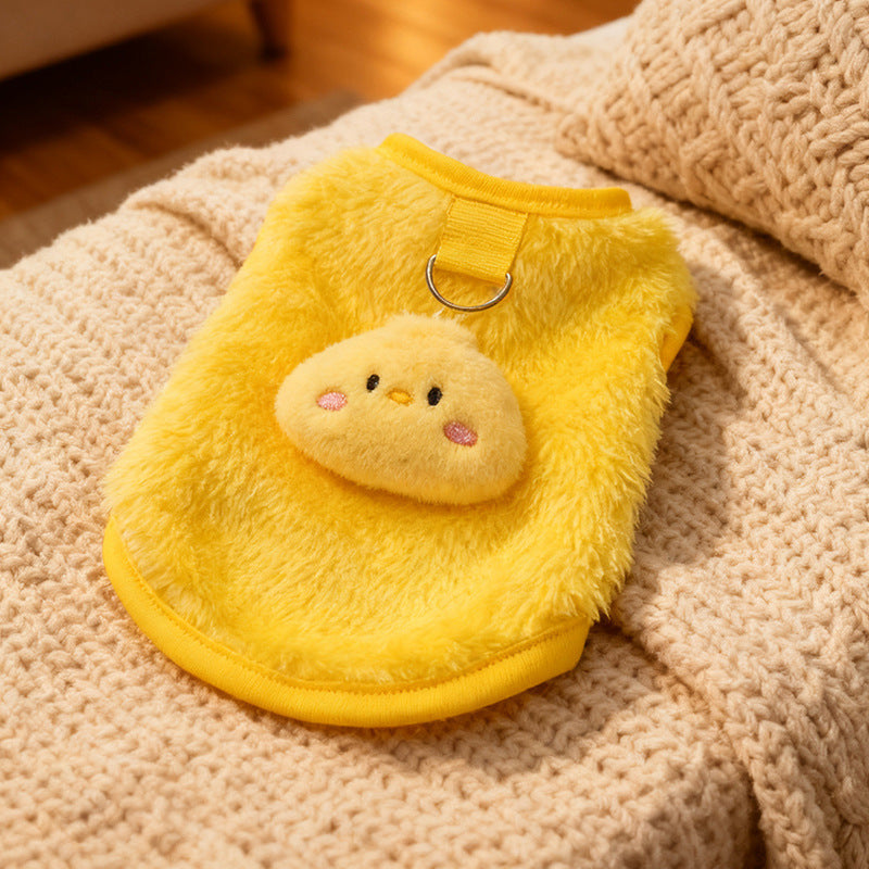 猫用・小型犬用 冬用ふわもこ防寒ウェア｜可愛い両面デザインペット服