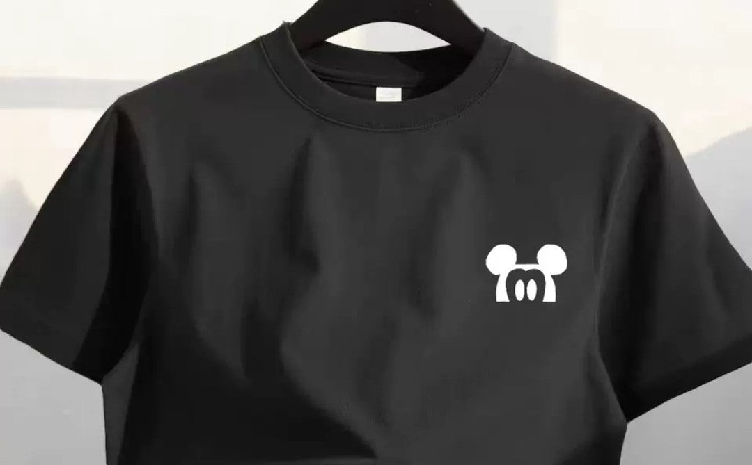 ユニセックス純綿Tシャツ｜ミニマルロゴ・カジュアル半袖・男女兼用・全16色